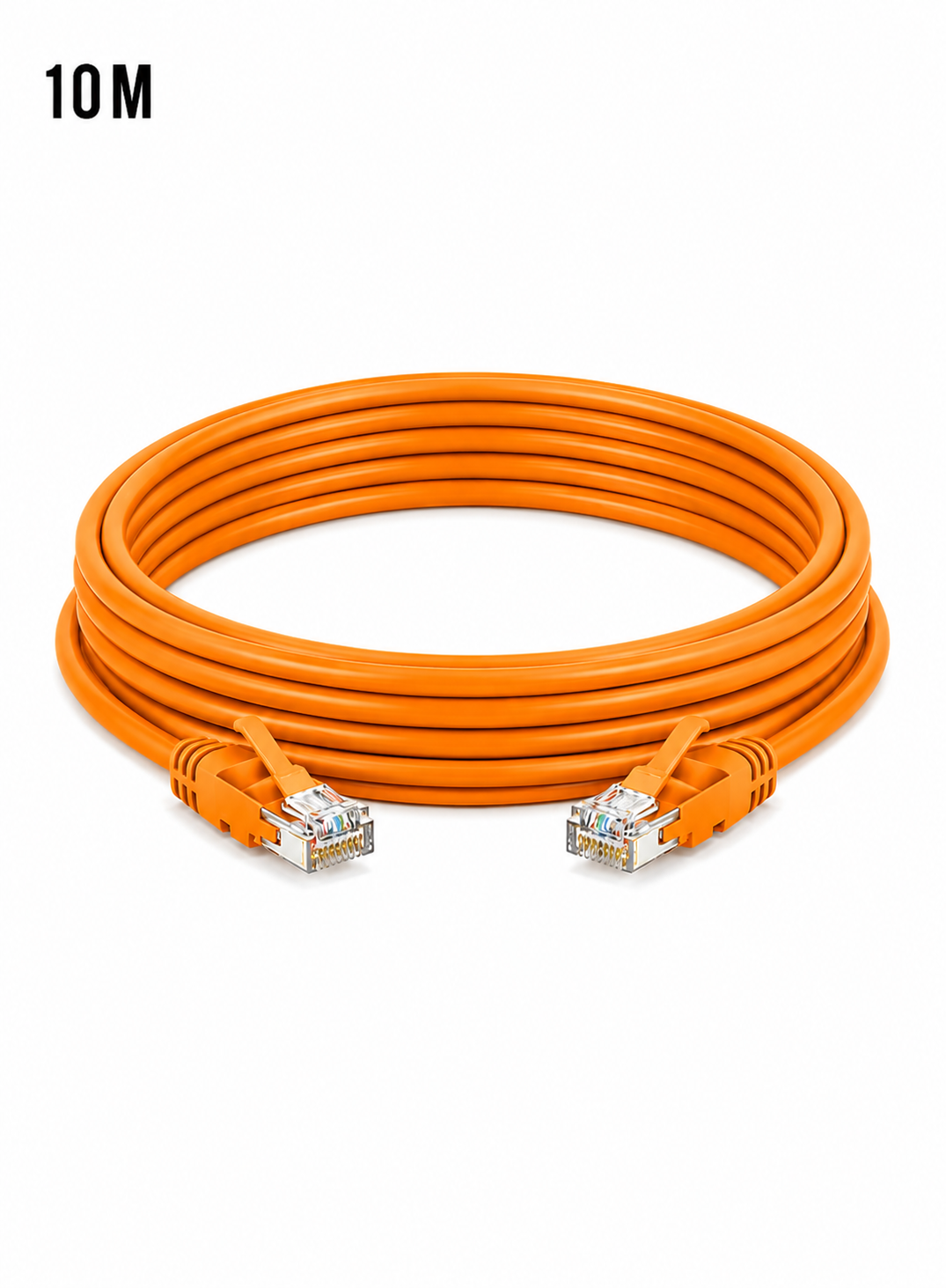 e0caa7ea-ec8e-4b19-9b10-0fb4dc78526b Prolink PL-PC-U6A-10OR UNSHIELDED CAT6A PATCH CORD W/ T568B WIRING, 10M, LSZH Orange - Image 1