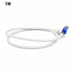 كابل شبكة Prolink CAT6 غير محمي بطول 1 متر مع توصيل T568B وغطاء LSZH (أبيض)